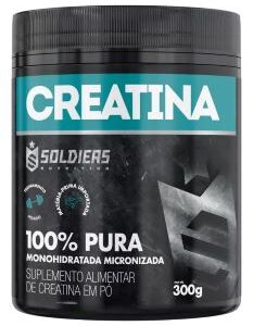 Creatina Monohidratada Pote 300g 100% Pura Soldiers Nutrition
