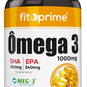 Ômega 3 Livre de Metais Pesados 1000mg Com Selo Meg 3® Com 120 Cápsulas Rico em EPA DHA Sabor Natural