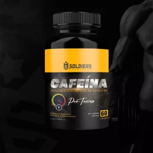 Cafeína 60 Caps - 200mg - Termogênico - 100% Pura - Soldiers Nutrition