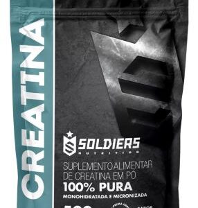 Creatina Monohidratada 500g Soldiers Nutrition Sabor Natural
