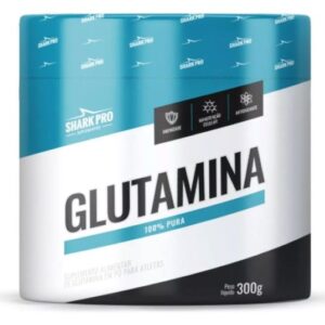 Glutamina Shark Pro 100% Pura - 300g Sabor Sem sabor