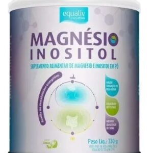 Suplemento Magnésio Inositol 100% Vegano Equaliv 330g Halal Sabor Limão