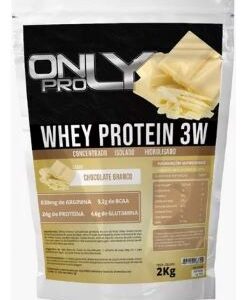 Whey Protein 3w 2kg Concentrado Isolado Hidrolisado Sabores Sabor Chocolate Branco