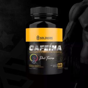 Cafeína 60 Caps - 200mg - Termogênico - 100% Pura - Soldiers Nutrition