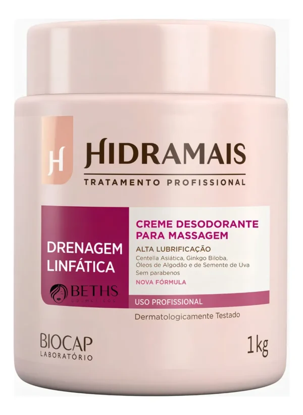Creme Drenagem Linfática 1 Kg Hidramais