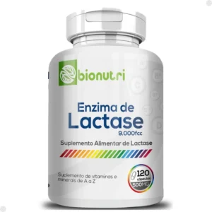 Enzima Lactase Premium 9000 Fcc 120 Capsulas Bionutri Sem sabor