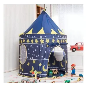 Tenda Cabaninha Infantil Azul Castelinho Principe Menino