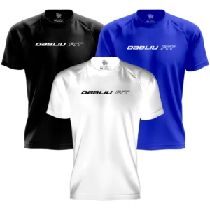 Kit 3 Camisas Treino Basic Dry Fit Proteção Uv+35 Dabliu Fit