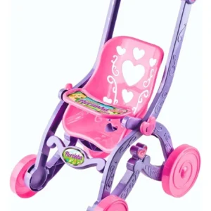 Carrinho De Boneca Florzinha Rosa Cdb050 - Brinquemix