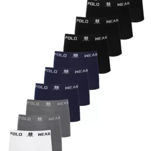 Kit 10 Cuecas Masculinas Boxer Microfibra Polo Wear Sortido