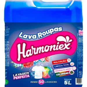 Sabão Liquido Harmoniex Lava Roupas Blue Alta Performance 5l