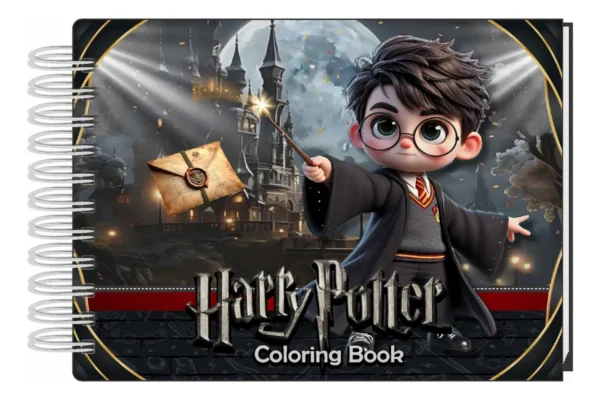 Pintar Livro De Colorir Harry Potter Capa Dura Varios Desenhos Tamanho A5