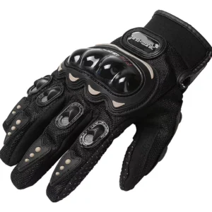 Par Luva Motoqueiro Motociclista Impermeável Proteção Moto Tamanho Único Cor Preto