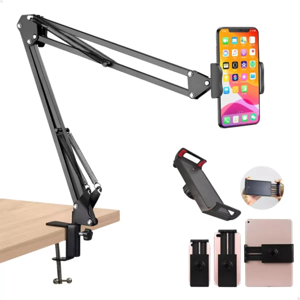 Suporte Celular Tablet iPad Articulado 360 Para Mesa Cama